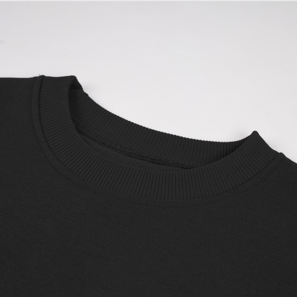 Crewneck Boxy Oversized Black