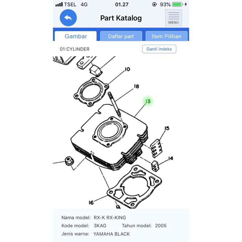 paket blok seher set rxking ori ygp rx king rx-king boring piston assy boringan boring