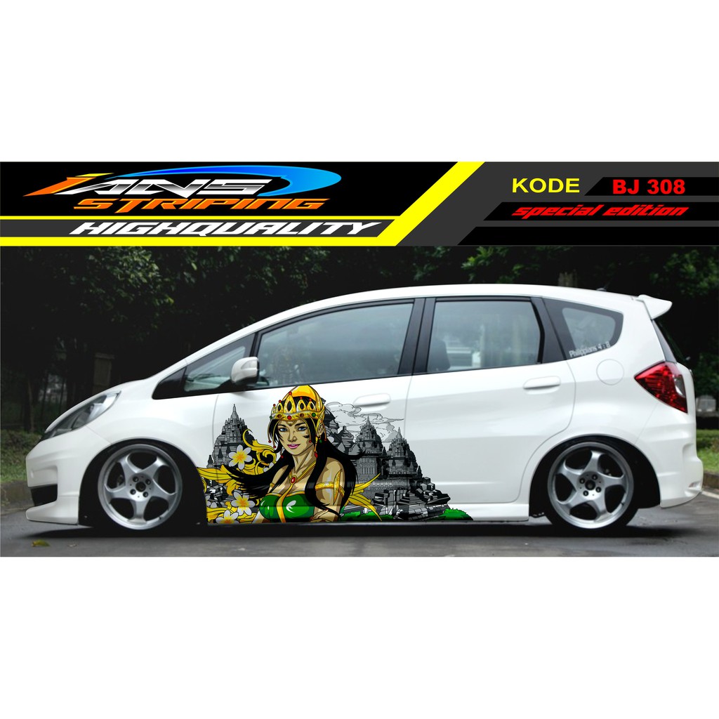 STIKER MOBIL JAZZ BRIO AGYA SRIKANDI / DECAL STICKER MOBIL / STICKER MOBIL SRIKANDI