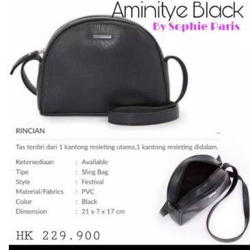 tas aminitye black Sophie paris