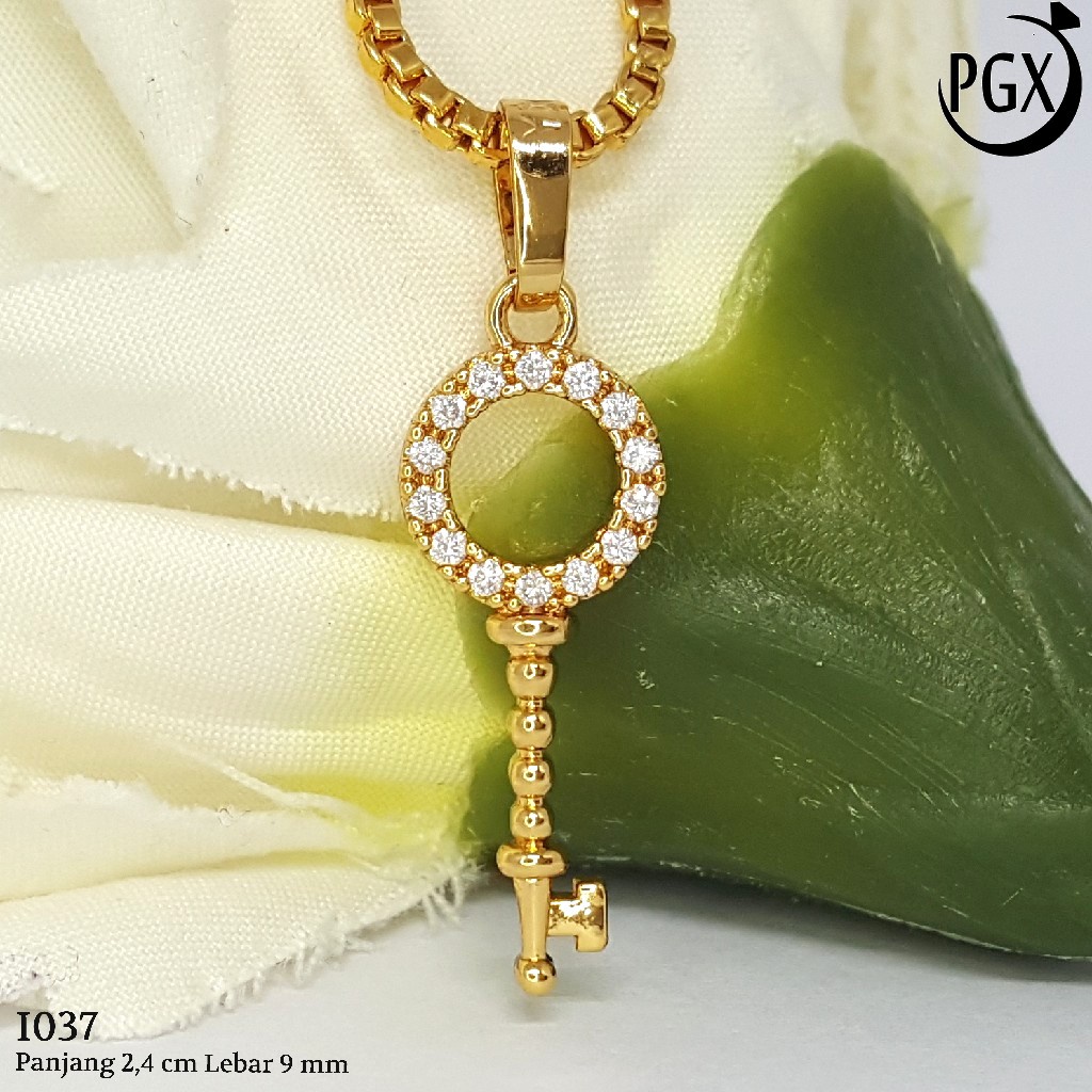 PGX Liontin Kalung Xuping Wanita Aksesoris Fashion Perhiasan Lapis Emas  - I037