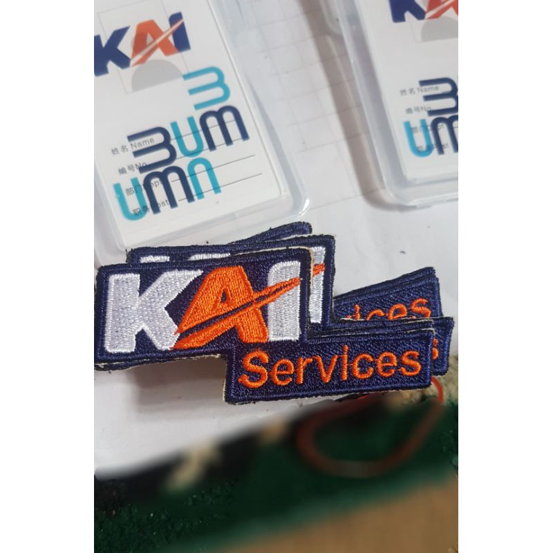 LOGO BORDIR KAI service biru