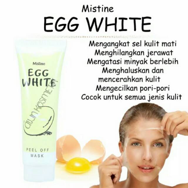 Egg White Peel Off Mask 80gr | masker putih telur wajah