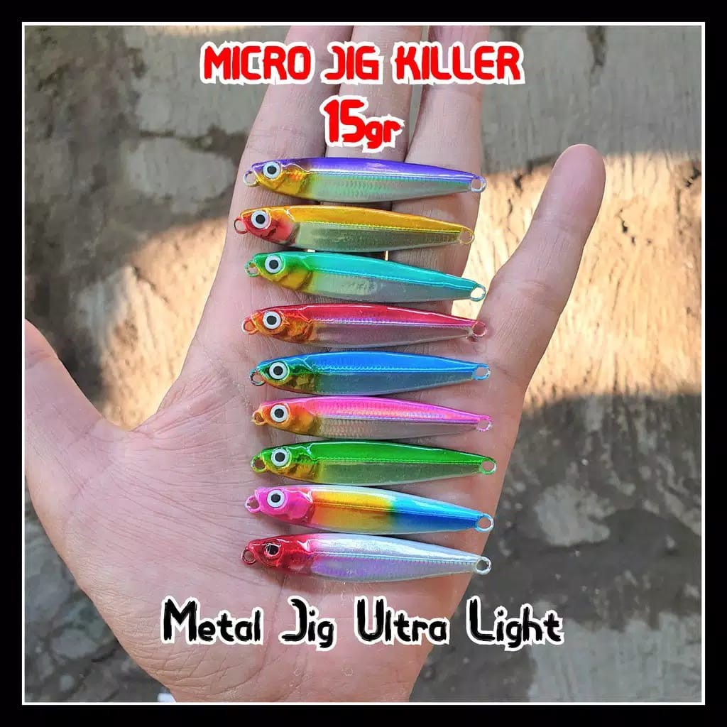 Metal jig 15 gram Micro Jig 15gr 15g 15gram Metal Jig Killer Micro Jig Murah Jig 15 gram