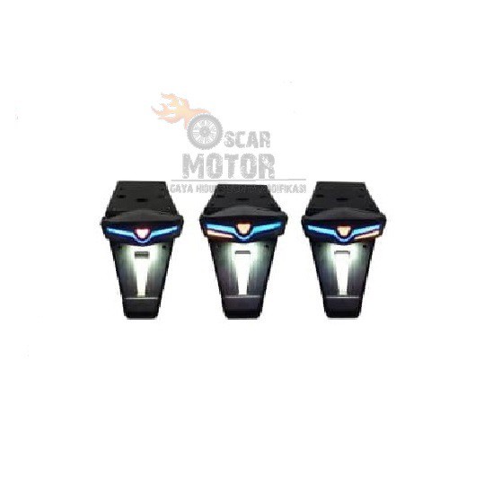 LAMPU STOP Spakbor Belakang KLX  Rainbow Stoplamp Led Dtracer lamp 3in1 Plus Sen Buntut D-49 motor