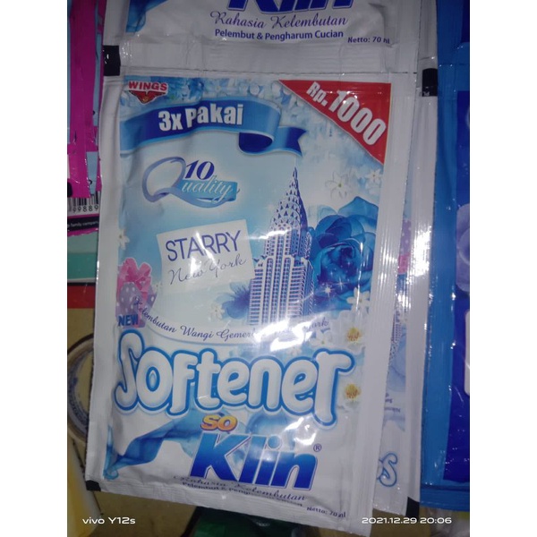 Softener Soklin 1000 6 pcs / Soklin Softener Pink / So klin Softener Biru