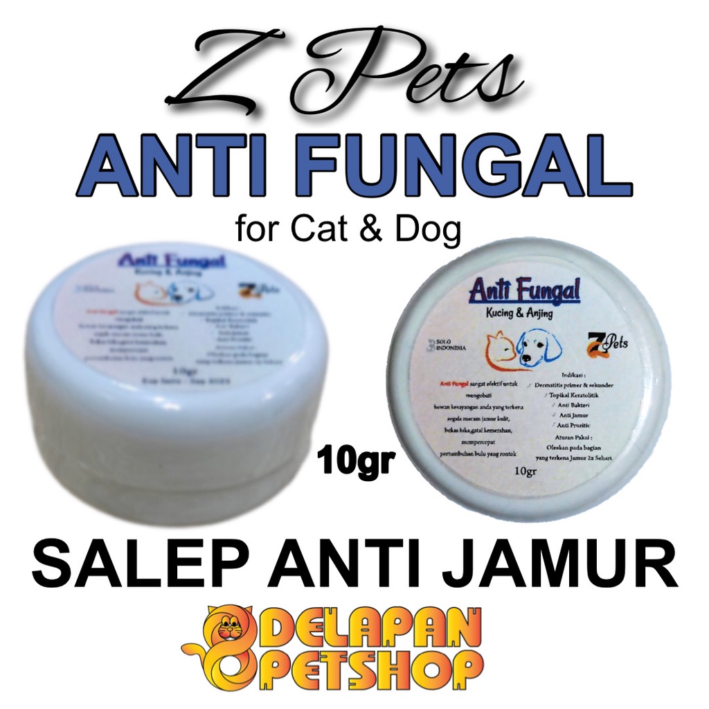 Z Pets ANTI FUNGAL 10 Gram / Salep Anti Jamur / Kucing Anjing / Cat &amp; Dog