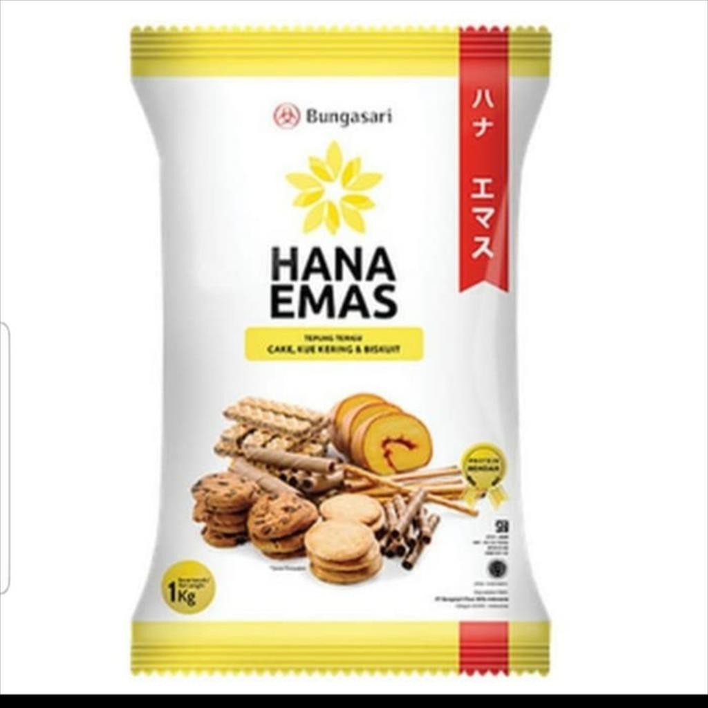 

Tepung Terigu Hana Emas 1 Kg