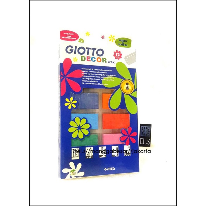 

GIOTTO DECOR WAX - CRAYON BLOCK 12 WARNA
