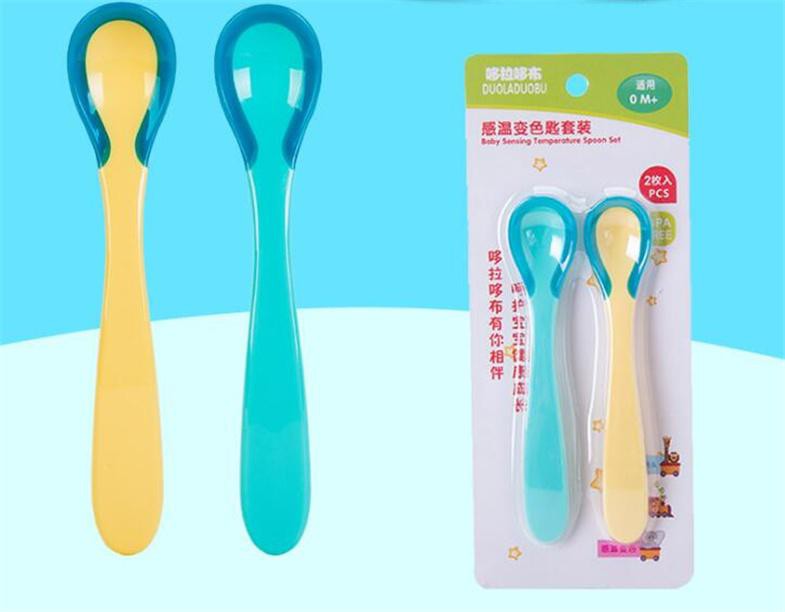 LID098 - 2 in 1 Sendok Bayi/ Balita Food Grade &amp; BPA Free
