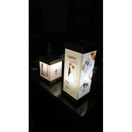 [BESAR] lampu tidur / lampu hias foto kolase kado pernikahan ultah anniversary wisuda