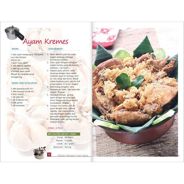 50 Resep Masakan Presto Untuk Bisnis Boga Laris Manis Lilly T Erwin Shopee Indonesia