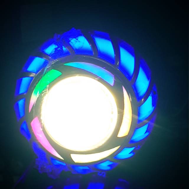 Lampu depan projie mini ulir rainbow