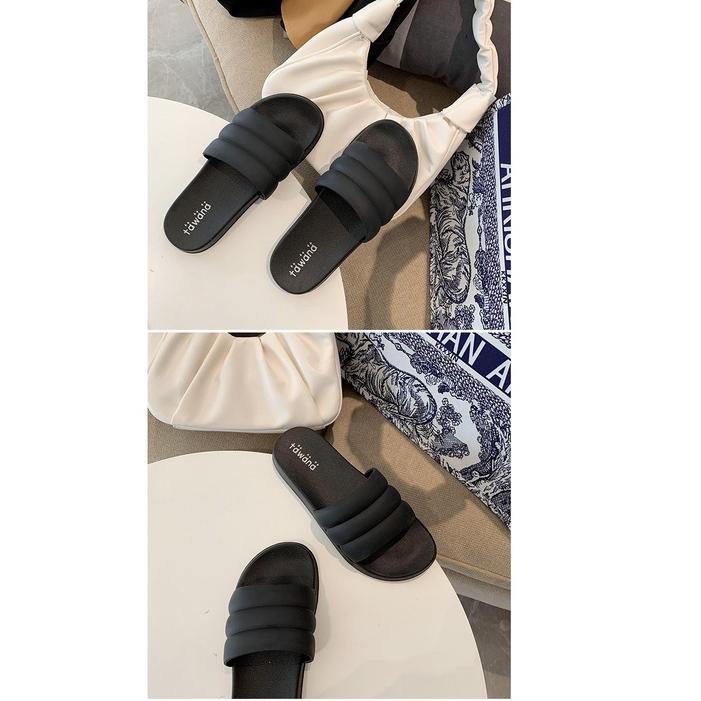 New Sandal Tawana Selop Strip / Sandal Wanita Import