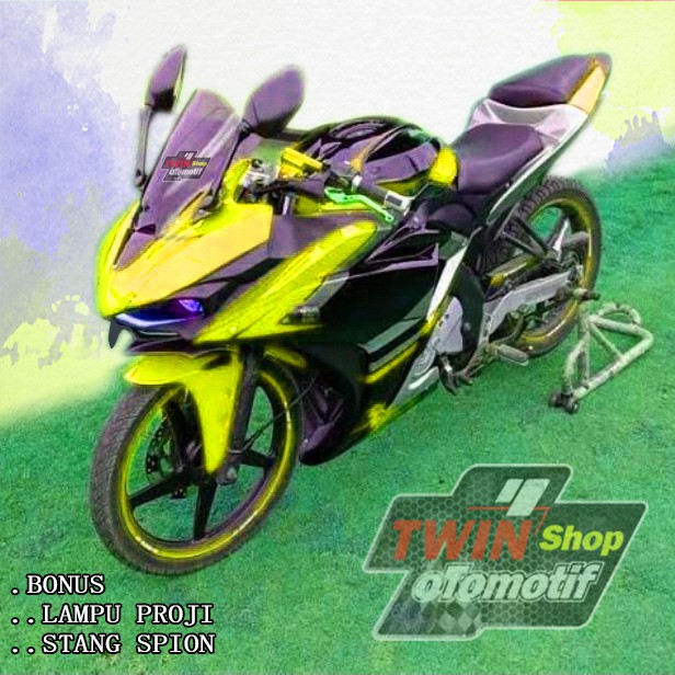 FULL SET BODY BYSON MODEL YAMAHA R25, MERAH FERRARI