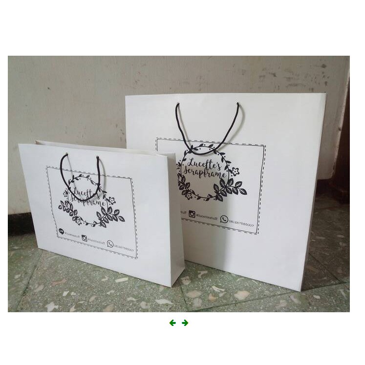 

Paperbag ivory putih orderan custom 3