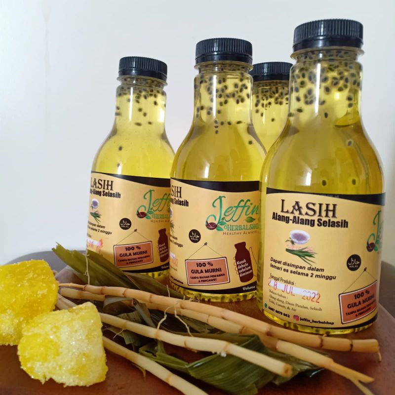 

Minuman Lasih Sari Alang-alang, Jeruk Nipis & Selasih 250 ml