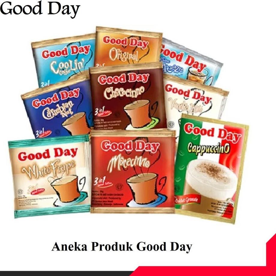 

Reborn Kopi Good Day Mocacinno minuman sachet 3in1 instant coffee 20g ISI 6PC murah