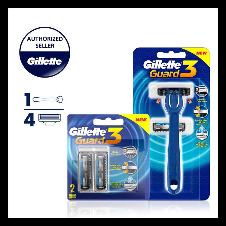 

TERMURAH Gillette Alat Cukur Guard 3 Razor + 2 Refill Pisau Cukur Isi Ulang