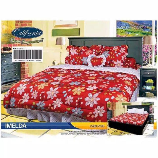 Rc Bedcover California King Ukuran 180x200 Banyak Motif Harga Terjangkau