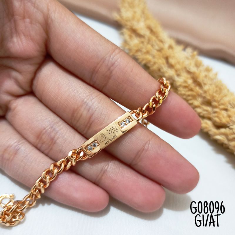 Gelang Fashion Anak warna emas G08096