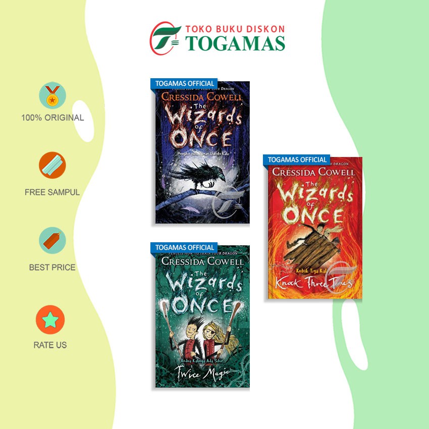 Seri The Wizards Of Once 1 - 3 Cressida Cowell