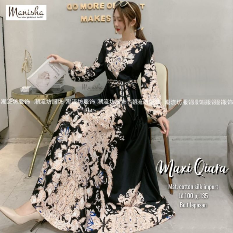 GAMIS ADEM SIMPEL IMPORT BAHAN KATUN SILK