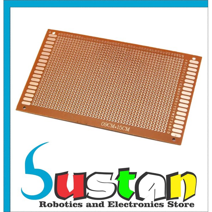 pcb lubang IC pcb dotmatrix dot matrix bolong 9x15 cm 15x9cm 9x15cm