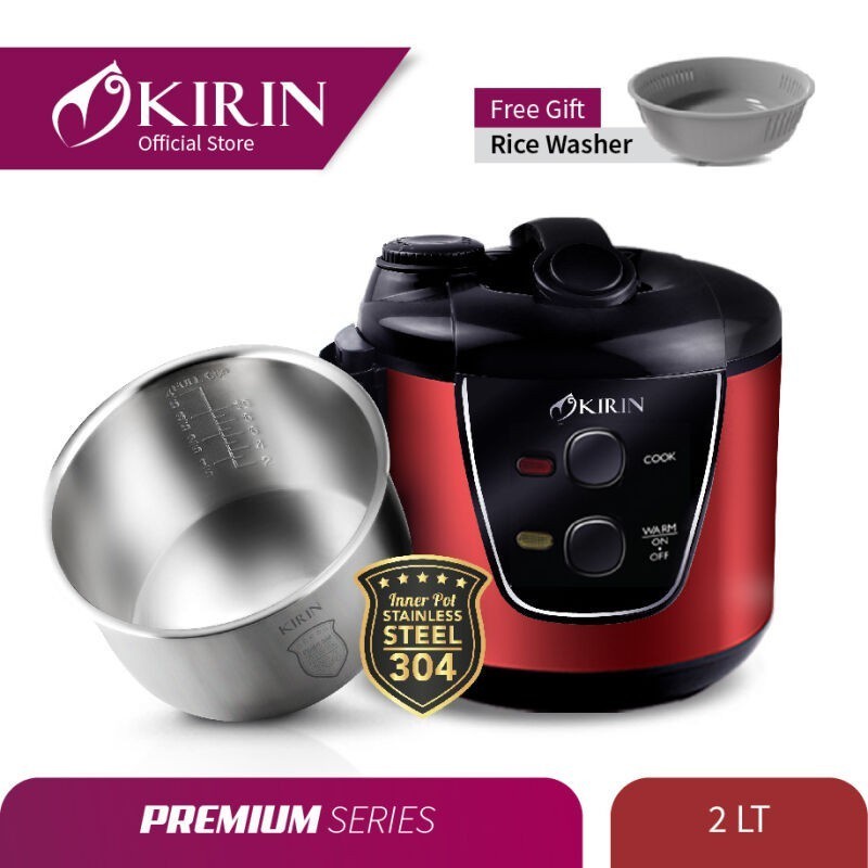 Kirin Magic Com 2 Liter Stainless KRC-389 / KRC389 / KRC 389