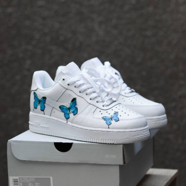 Nike air force 1 butterfly blue