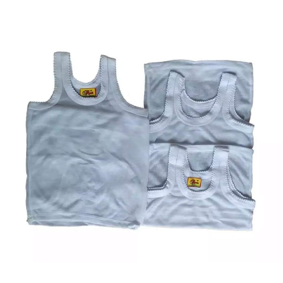 TERMURAH 6 PCS SINGLET / KAOS DALAM ANAK WARNA DAN PUTIH UMUR 1 TAHUN - 13 TAHUN