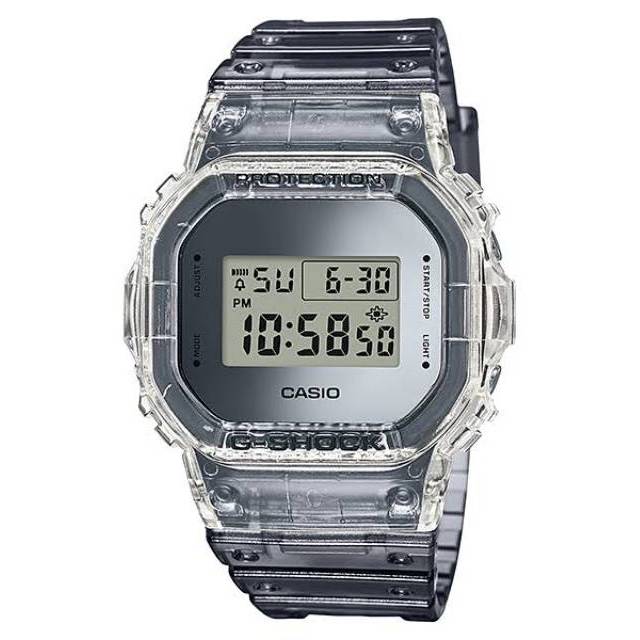 Casio G-Shock Type DW-5600SK-1DR Original / Casio Gshock Model Warna Metalik Transparan DW 5600SK 1