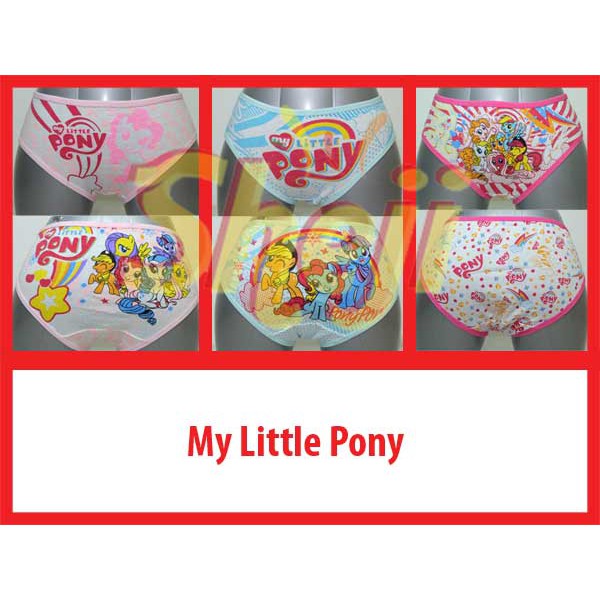 CELANA DALAM RIDGES ANAK CEWE/PEREMPUAN &quot;LITTLE PONY&quot; ISI 3 PCS