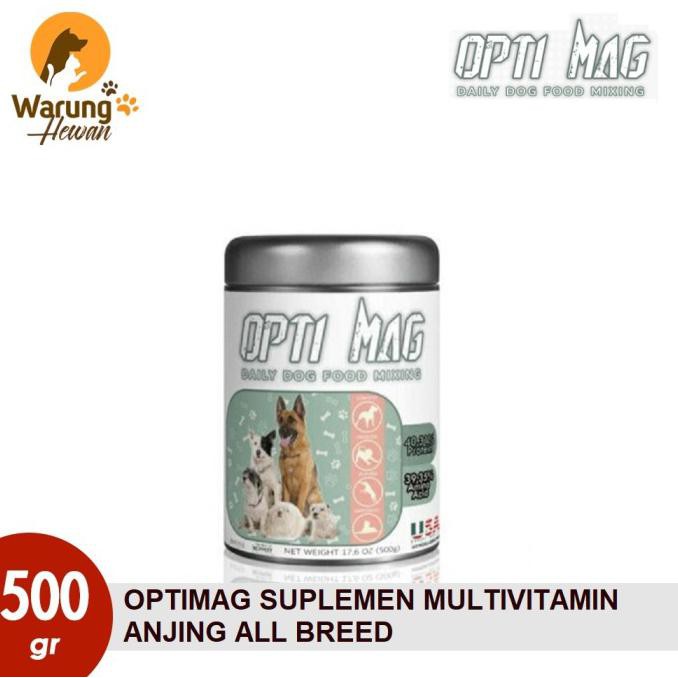 [[BISA COD]] Optimag Suplemen Multivitamin Untuk Anjing All Breed 500 Gram
