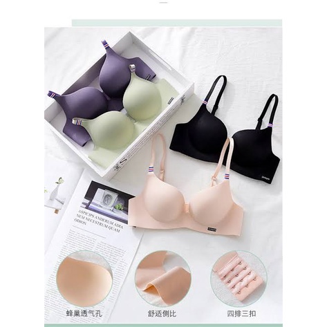 PUSH UP SEAMLESS CUP BRA BH TANPA KAWAT HIGH QUALITY NYAMAN DIPAKAI