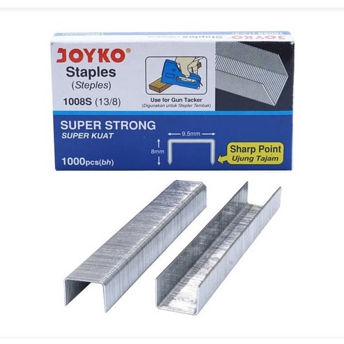 

Joyko Refill Gun Tacker Isi Stapler Tembak Staples 1008S 13/8