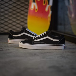 Vans Old Skool Original  Classic Black White Sepatu  