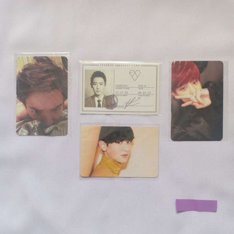 Photocard Chanyeol LMR Japan Ver, XOXOO, Lucky One, Sing for You SFY Official Album