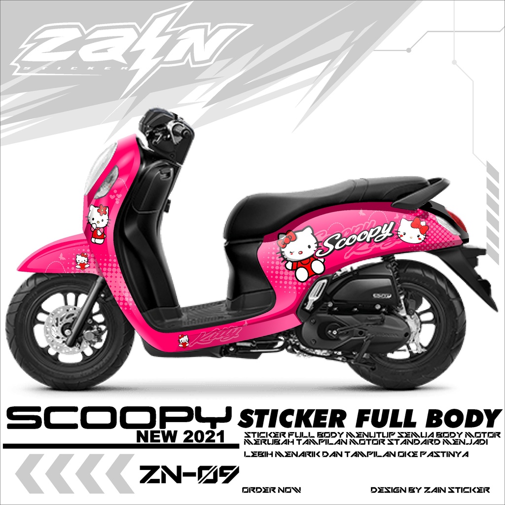 Sticker Decal Full Body Motor ScOopy New Fi 2020-2021 Dekal Setiker Striping Scoopy Fi new Variasi M