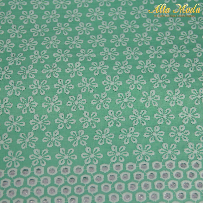 

Alta Moda Cotton Embroidery Medium Spring Green Motif Bunga Putih (1M)