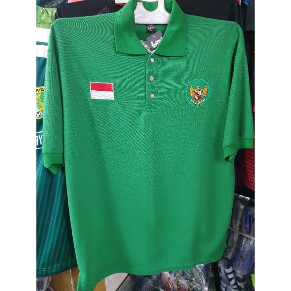 Kaos Kerah Polo Timnas Indonesia Hijau XXL