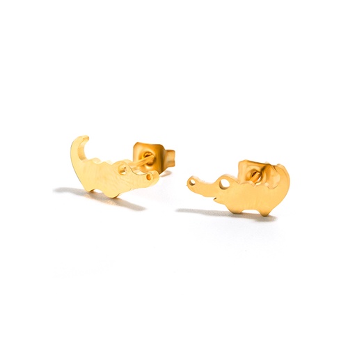 LRC Anting Tusuk Fashion Stainless Steel Animal Ear Studs V83150