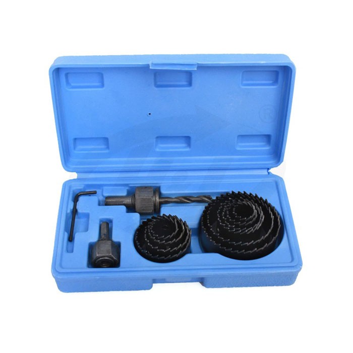 HL Hole Saw Set 13 Pcs Holesaw Kit Pelubang Kayu Box Plastik