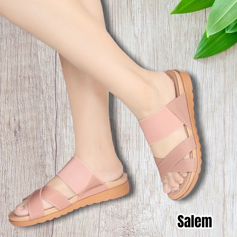 Milicca Sandal Wanita Platform Karet Kasual Virasina