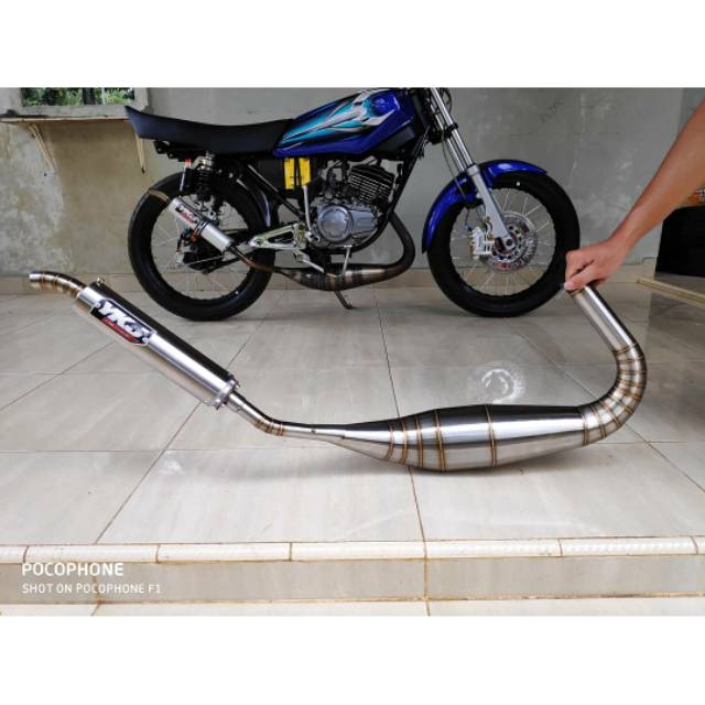 Knalpot YKJ RX King Kolong PDK Repsol Stainless Riset Terbaru Super Garing