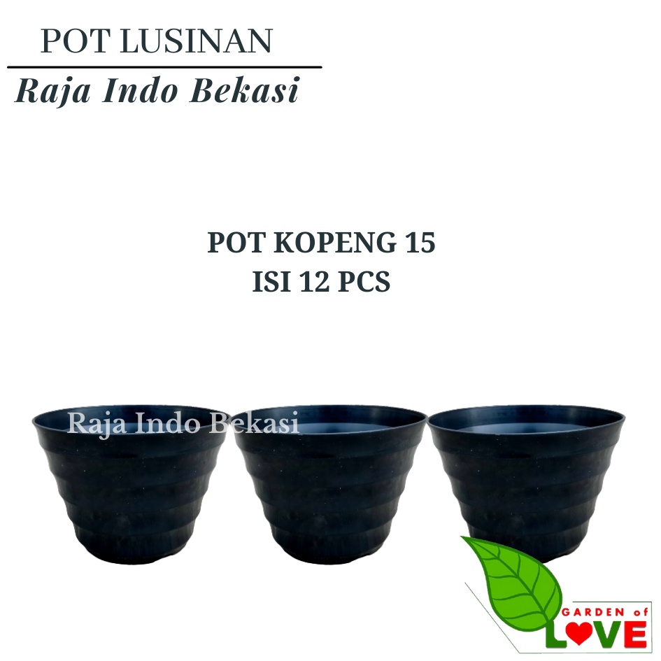 LUSINAN Pot Kopeng 12 Hitam Isi 12 Pcs TERMURAH GROSIR Pot Lusinan Hitam Murah Termurah 12 20 25 30