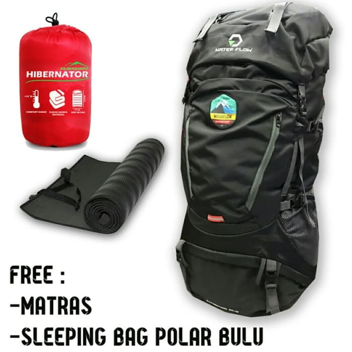 Tas Gunung Carrier Waterflow dan SB Matras Not Consina