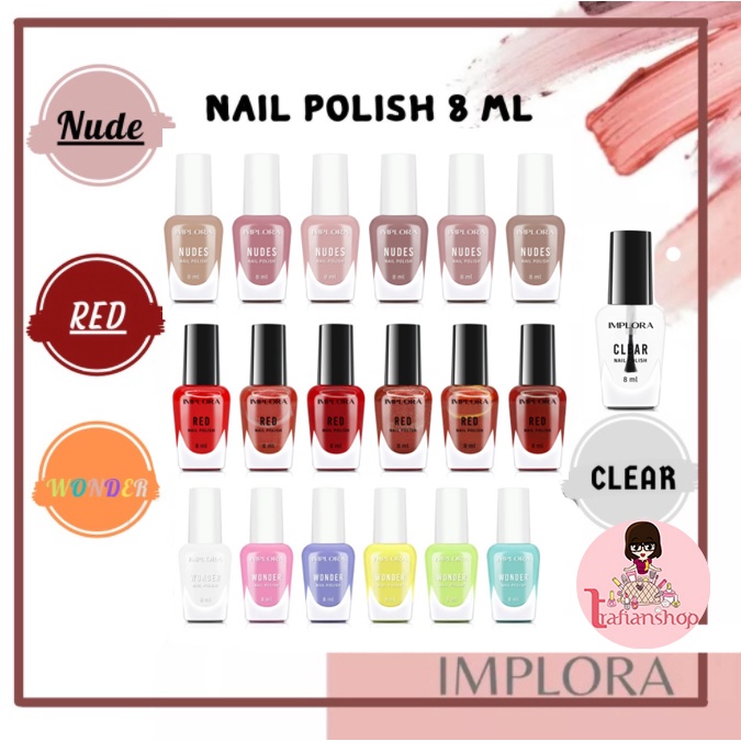 Implora Nail Polish 8 mL Implora Kutek Cat Kuku Implora (SATUAN)