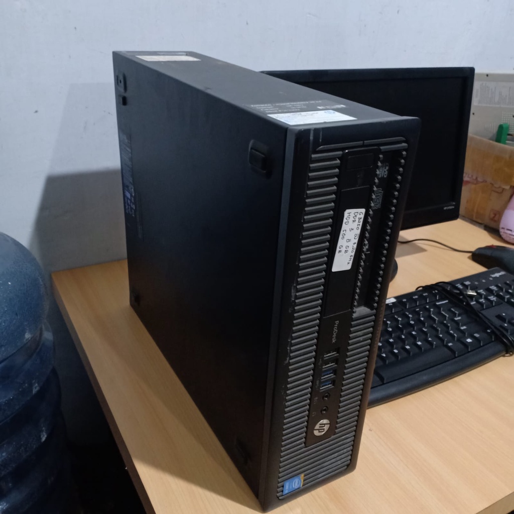 Paket Komputer hp desktop Core i5 gen 4 Ram 4gb Hdd 500gb  plus  LED Monitor 16 inch Siap Pakai