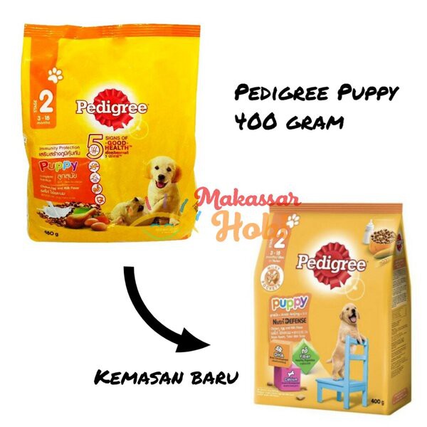 Pedigree Puppy Chicken Egg and Milk 400gr 400g Makanan Anak Anjing